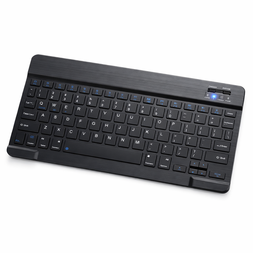 Slim Wireless Bluetooth Keyboard – Rechargeable & Ultra-Quiet Typing